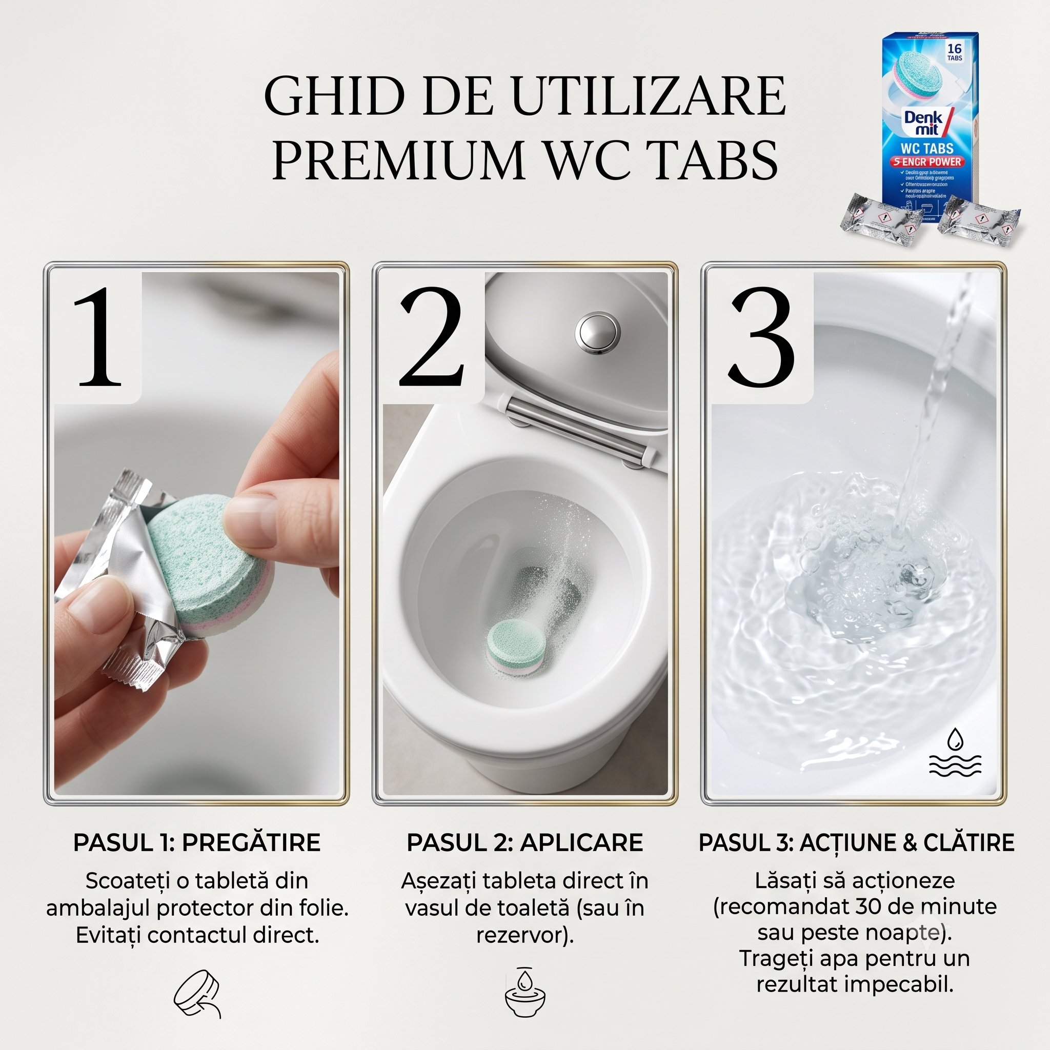 Pastile MAGICE WC Denk