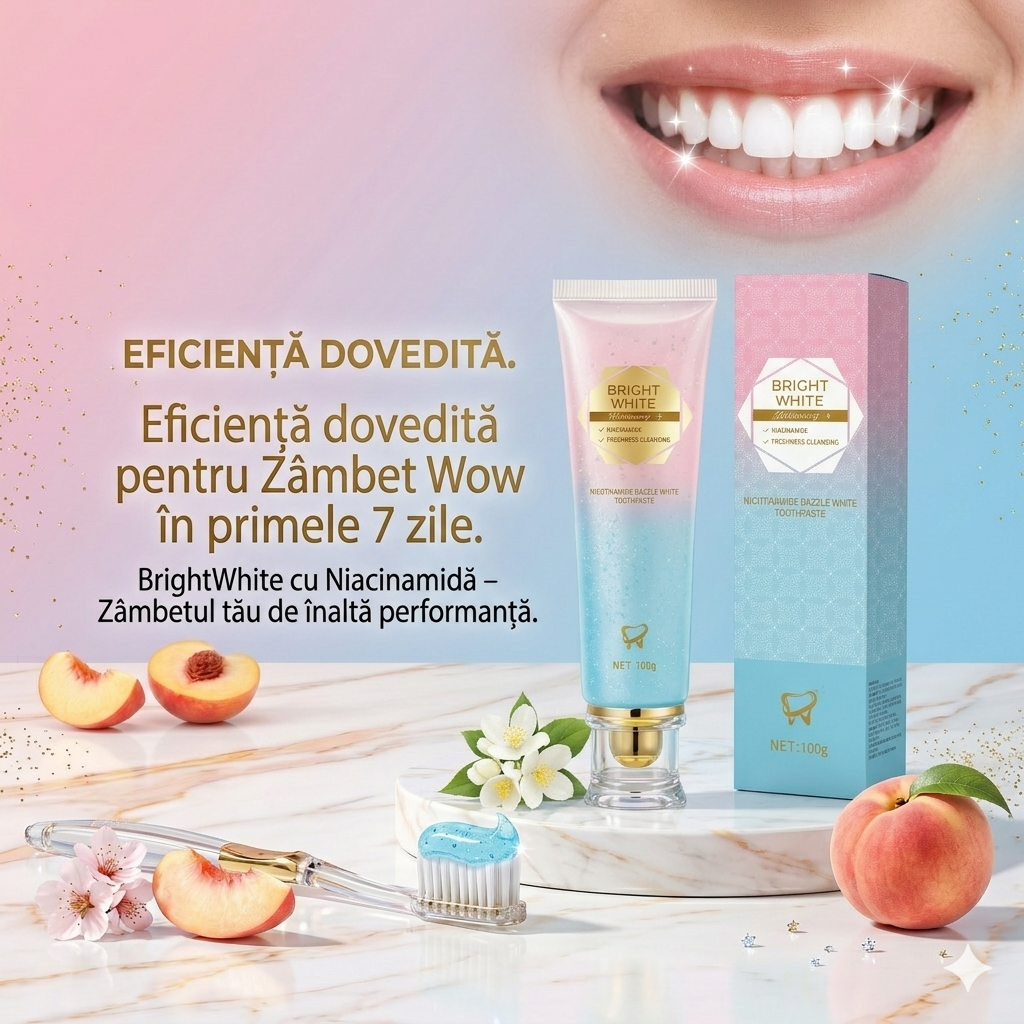 BestWhite - Puterea Nicotinamidei pentru un zâmbet impecabil.