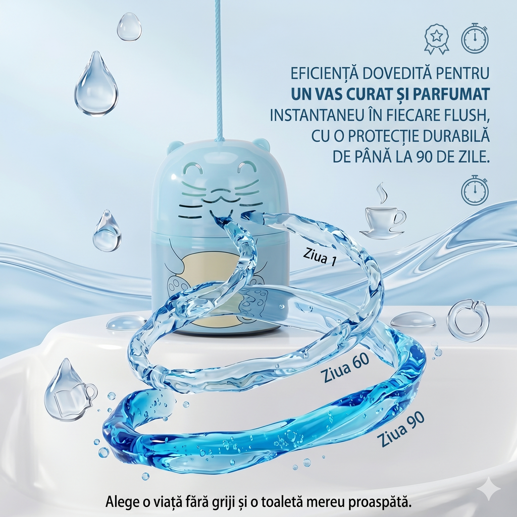 BestFlush: Ursulețul Inteligent pentru o Toaletă Mereu Curată și Parfumată