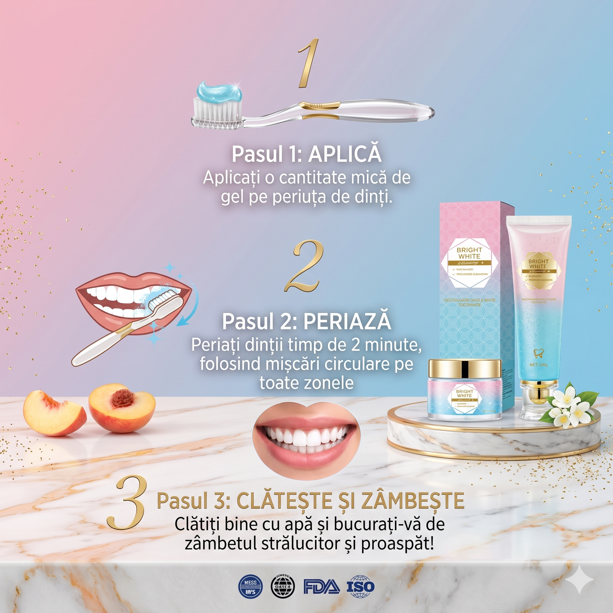 BestWhite - Puterea Nicotinamidei pentru un zâmbet impecabil.